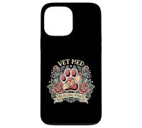 Vet Med Healing Paws Clinical Animal Healthcare Vétérinaire Coque pour iPhone 13 Pro Max
