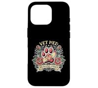Vet Med Healing Paws Clinical Animal Healthcare Vétérinaire Coque pour iPhone 16 Pro