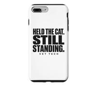 Vet Tech Held The Cat Still Standing Animal Care Humour Coque pour iPhone 7 Plus/8 Plus