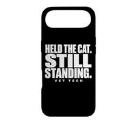 Vet Tech Held The Cat Still Standing Animal Care Humour Coque pour iPhone Air