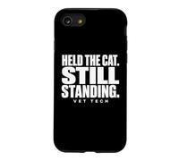 Vet Tech Held The Cat Still Standing Animal Care Humour Coque pour iPhone SE (2020) / 7/8