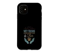 Vet Tech Life Animal Care, infirmière pour Animaux de Compagnie, Fourrure Coque pour iPhone 11