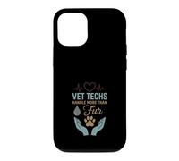 Vet Tech Life Animal Care, infirmière pour Animaux de Compagnie, Fourrure Coque pour iPhone 12/12 Pro