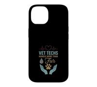 Vet Tech Life Animal Care, infirmière pour Animaux de Compagnie, Fourrure Coque pour iPhone 14