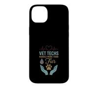 Vet Tech Life Animal Care, infirmière pour Animaux de Compagnie, Fourrure Coque pour iPhone 14 Plus