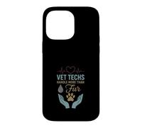 Vet Tech Life Animal Care, infirmière pour Animaux de Compagnie, Fourrure Coque pour iPhone 14 Pro Max