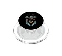 Vet Tech Life Animal Care, infirmière pour Animaux de Compagnie, Fourrure PopSockets PopGrip pour MagSafe