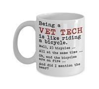 Vet Tech Mug - Etre un veterinaire Tech, c'est comme faire du velo - des cadeaux de technicien veterinaire drle - Meilleurs cadeaux veterinaires