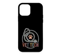 Vet Tech Stéthoscope Motif Empreintes de Pattes Coque pour iPhone 12 Mini