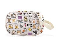 Vet Tech Trousse de maquillage transparente avec fermeture éclair Cadeau vétérinaire remise de diplôme pour les amoureux des animaux, Animal Cbag UE, Multifonctionnel