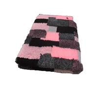 Vetbed Lit sec I Patchwork rose-gris I 75 x 100 cm