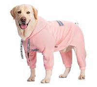 Vêtement à capuche pour grand chien, manteau chaud en polaire réfléchissante pour animal domestique, costume de labrador pour grand chien (unique, 28)