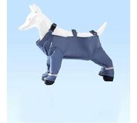 Vêtement anti-poussière pour chien de 4 pieds, tablier tout compris, imperméable et respectueux des animaux de compagnie, manteau de pluie anti-saleté pour chien de petite et moyenne taille avec bande