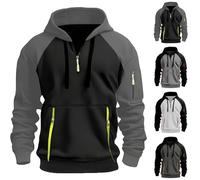 Vetement Anti Uv Homme A Capuche, Veste Legere Homme Zippé Sweat Sport Sweats Extérieur Hoodie Décontractés Manteau Grande Taille Manteaux Couleur Assembler Veste Automne Et Hiver Hoodie 2025 Sweat