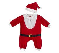 Vetement Bebe - Body Bébé Festif À Manches Longues pour Bébés Garçons Et Filles, avec Un Joli Motif Père Noël, Matière Douce