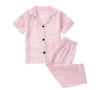 Vetement Bebe Fille Ensemble 2 Pièces Léopard, Tenue Décontractée Tendance, Vêtement Enfant, T-Shirt Manches Courtes et Pantalon(4-5 Years)