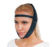 Vêtement de compression post-chirurgie, bande de menton, kit de levage du visage, amincissant le visage, raffermissement des bajoues (noir)