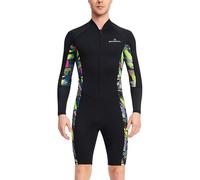 VêTement de Natation Combinaison Humide pour Hommes,Natation en Eau Froide,1.5MM,Maillot de Bain 1 pièce,Short Bain