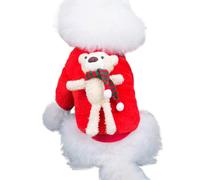 Vêtement de Noël pour chien - Pull chaud et mignon en forme d'ours - Tenue de Noël pour chiens de petite, moyenne et grande taille - Hiver froid - Vacances - Anniversaire - Chiot