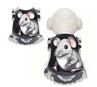 Vêtement d'été pour petit chien Motif souris dans le trou Taille S