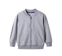 Vêtement d'extérieur pour bébé en bas âge à manches longues col rond couleur unie veste zippée capuche coupe-vent manches longues manteaux pour filles ou veste de pluie et pantalon de pluie pour