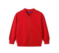Vêtement d'extérieur pour bébé en bas âge à manches longues col rond couleur unie veste zippée capuche coupe-vent manches longues manteaux pour filles ou veste de pluie et pantalon de pluie pour