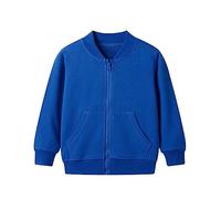 Vêtement d'extérieur pour bébé en bas âge à manches longues col rond couleur unie veste zippée capuche coupe-vent manches longues manteaux pour filles ou veste de pluie et pantalon de pluie pour