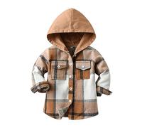 Vêtement d'extérieur pour bébé - Manches longues - À carreaux - Avec capuche - Pour fille ou combinaison de neige - 74 garçon, a, 12-18 mois