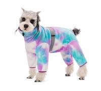 Vêtement d'hiver chaud pour chien, combinaison en polaire à couverture complète, poitrine réglable, bande réfléchissante pour chien, vêtements à quatre pattes pour chiens de petite et moyenne taille