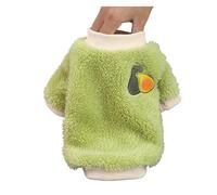 Vêtement d'hiver en peluche pour animal de compagnie, motif fruit mignon, gilet épais et chaud pour chiens de petite et moyenne taille, veste d'hiver douce pour chiot costume en peluche (12, XL)