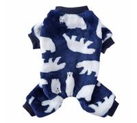 Vêtement douillet pour animaux de compagnie pour chiens et chats, plus doux que les textiles de maison, idéal pour dormir, se détendre pour des heures confortables par temps froid (bleu, S)