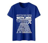 Vetement Femme Chic Mec,C'est Le Jour de Pi et Un Design élégant avec Un t-Shirt imprimé.(Blue,M)