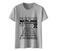 Vetement Femme Chic Mec,C'est Le Jour de Pi et Un Design élégant avec Un t-Shirt imprimé.(Grey,XL)