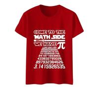 Vetement Femme Chic Mec,C'est Le Jour de Pi et Un Design élégant avec Un t-Shirt imprimé.(Red,S)