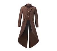Vetement Gothique Homme Halloween Costume Veste en Cuir Homme Manteau Steampunk Homme Blouson Cuir Homme Manteaux Et Blousons Homme Manteau Gothique Homme 2023 Veste Halloween Cosplay Homme