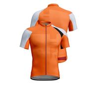 Vêtement Homme Manches Courtes Vélo de Route Fermeture Éclair Complète avec Poches Respirant Nouvelle Collection Série Impression 3D Numérique Extérieur(Gold, L)