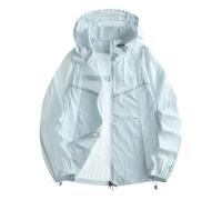 VêTement ImperméAbles Femme Veste Anti UV avec Poches et Doublure ZippéE Manteau Coupe-Vent de Couleur Unie ImperméAbles pour Femmes Veste de Pluie Femmes Vestes Mi Saison De ExtéRieur Pas Cher