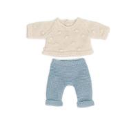 Vêtement - Miniland - 31686 - Ensemble tricot - Pull et pantalon - 21 cm