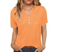 Vetement Mode Tee Shirt Femme Manches 3/4 Short FéMinin Manche T Sport Dames T-Shirt Jeunes Adultes Coton Chemise Courte éLéGant Top Blanc VêTements Confortables Chic Et Elegant Protection UV 50