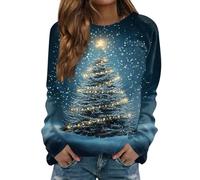 Vetement Mode Tenue de Pere Noel Ridicule Femme Deguisement Sapin Polaire Beau Bonhomme Couple Chic Vetement Renne Adulte Famille Moche Original Pull de Noel Grande Taille M