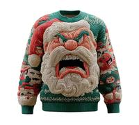 Vetement Noel Pull De Noël Lumineux Et Musical Moche Homme Sweet Famille Tres Pull'de Grande Taille LED Femme Humoristique Village Adulte Ado Le Plus Deco Ridicule Vêtement Noël Homme (A08-Green, XL)