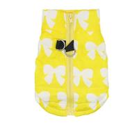 Vêtement pour animal domestique mignon pour chien, motif papillon, léopard, doublure en polaire, extérieur super doux et imperméable en nylon pour l'automne et l'hiver