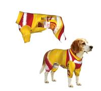Vêtement pour chien avec imprimé drapeau de l'Espagne - Combinaison à 4 pattes pour chiens et chats de petite, moyenne et grande taille