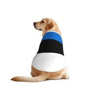 Vêtement pour chien imprimé drapeau de l'Estonie, vêtement amusant lavable en machine pour chiens de taille moyenne et grande