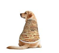 Vêtement pour chien imprimé mur de briques industrielles, vêtements amusants pour animaux de compagnie, lavable en machine, gilet pour chiens de taille moyenne et grande
