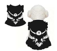 Vêtement pour petit chien Motif aigle noir et blanc Taille S - Tenue d'été mignonne pour chiot - Doux et respirant