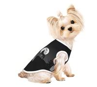 Vêtement pour petit chien Wolf Night Moon - Respirant - Léger - Doux - Apparence de personnalité exquise - Bonne rétention de la chaleur.