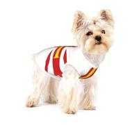 Vêtement pour petits chiens et chats avec motif drapeau des îles de Guernesey - Pyjama en coton doux pour chihuahuas, teckel, petit