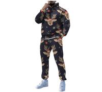 Vetement Sport En Salle Homme Survêtement Complet Entrainement Kaki 3xl Ciel Style Violet Bien Original Complete Ouaté Identique Retro Américain Bande Gentlemen Moulante Rando