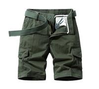 Vetement Sport Homme Musculation Basketball Baggy Fitness Running Habillé Ensemble Bermuda Cuissard Tennis Bermuda Coton Pyjama Randonnée Short Homme Marque E-Vert Militaire L